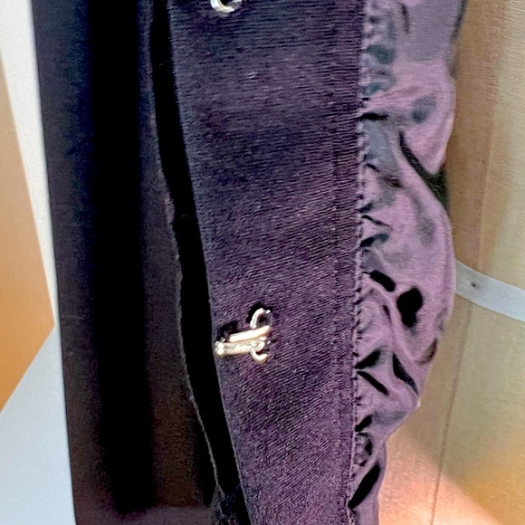 INC International Concepts Black Jacket w Flirty Gathered Edges Size XL - Picture 6 of 7